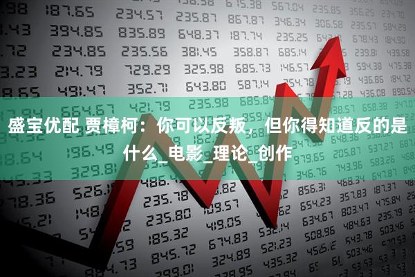盛宝优配 贾樟柯：你可以反叛，但你得知道反的是什么_电影_理论_创作