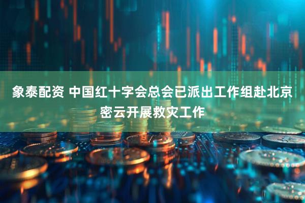 象泰配资 中国红十字会总会已派出工作组赴北京密云开展救灾工作