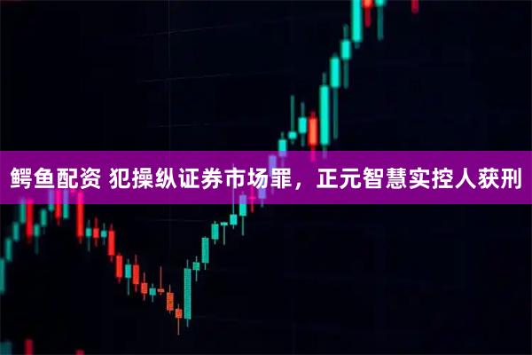 鳄鱼配资 犯操纵证券市场罪，正元智慧实控人获刑